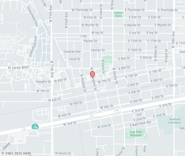 Location Map: 295 N Redington St Hanford, CA 93230
